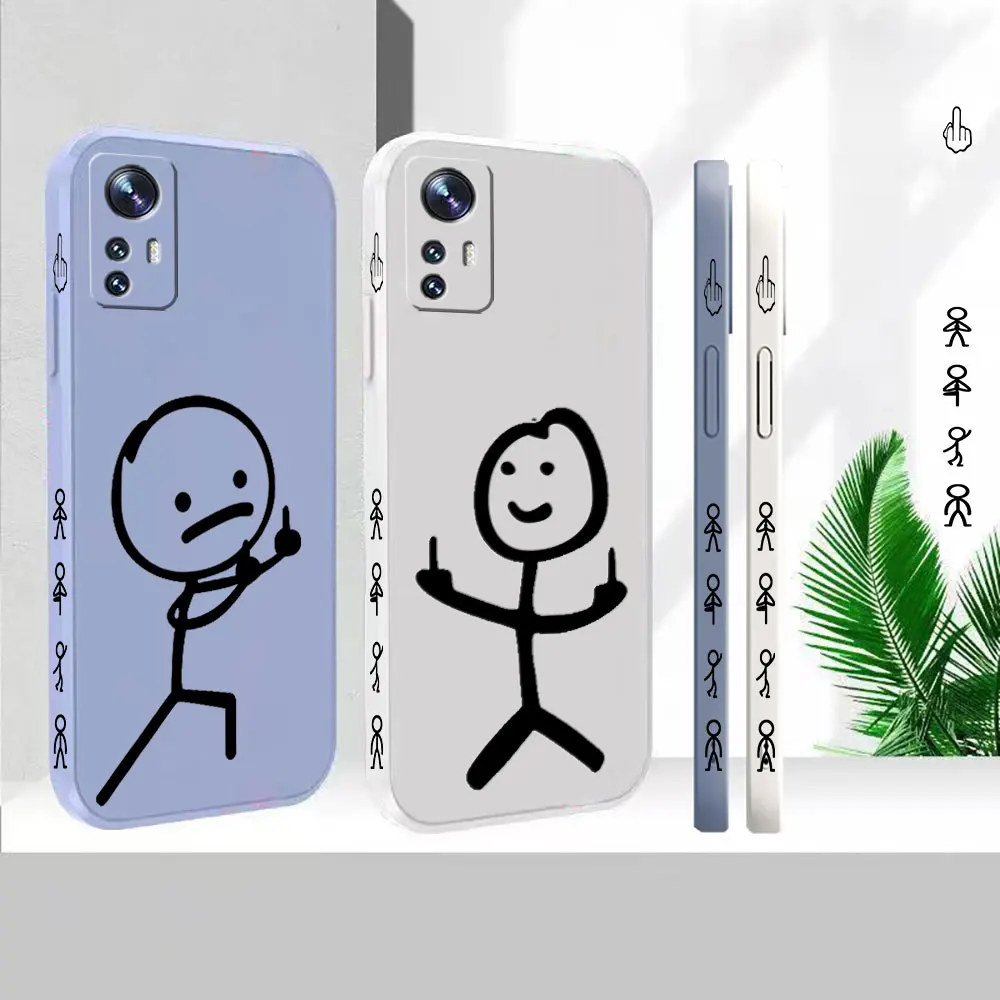 

Cartoon Matchman Phone Case For Xiaomi Mi 13 12 12S 12X 11 11T 10 10S 10I 9 9SE 8 8SE Pro Ultra Lite Liquid Silicone Cover Funda