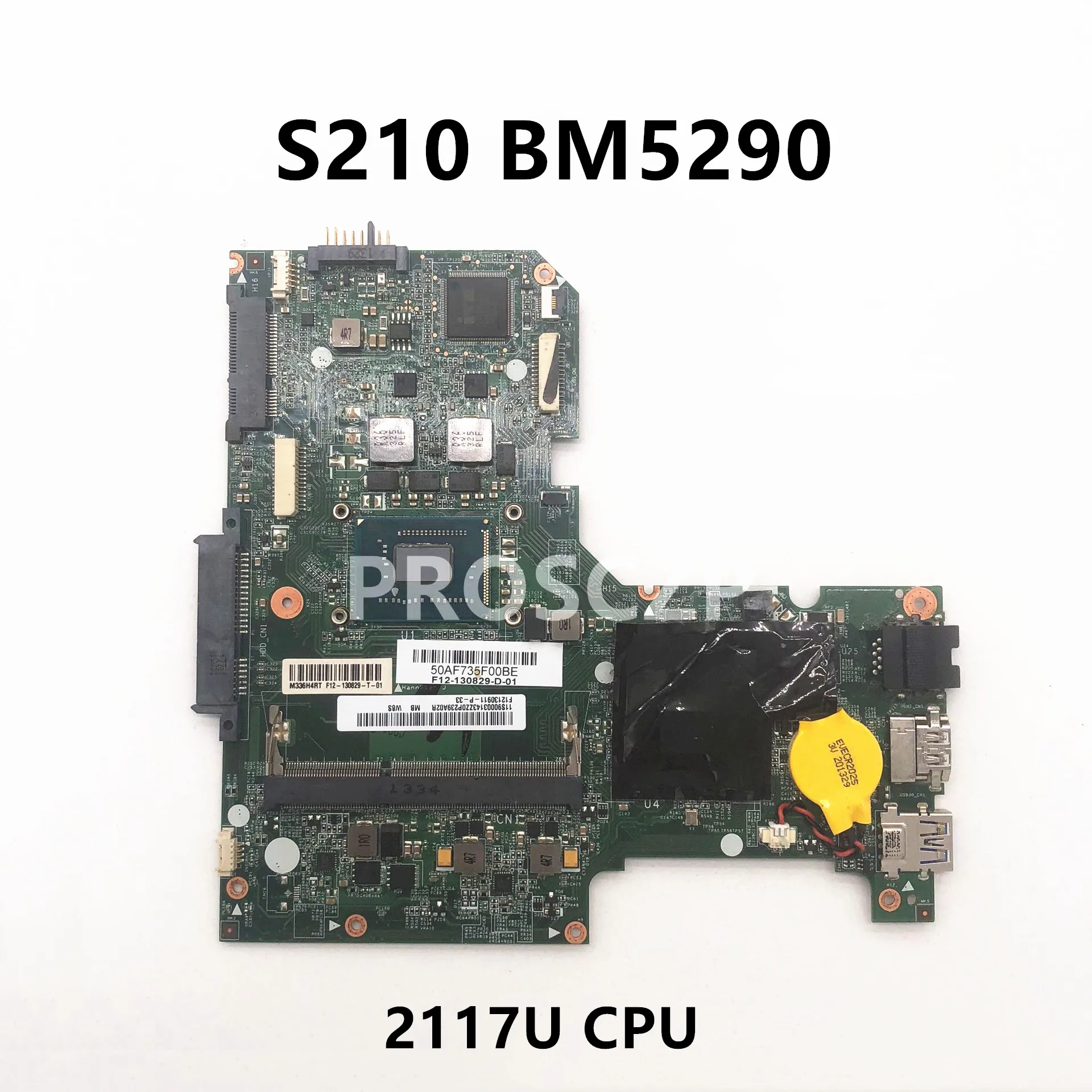 Free Shipping High Quality Mainboard FOR Lenovo S210 S201T Laptop Motherboard BM5290 With 2117U CPU HM76 100% Full Working Well