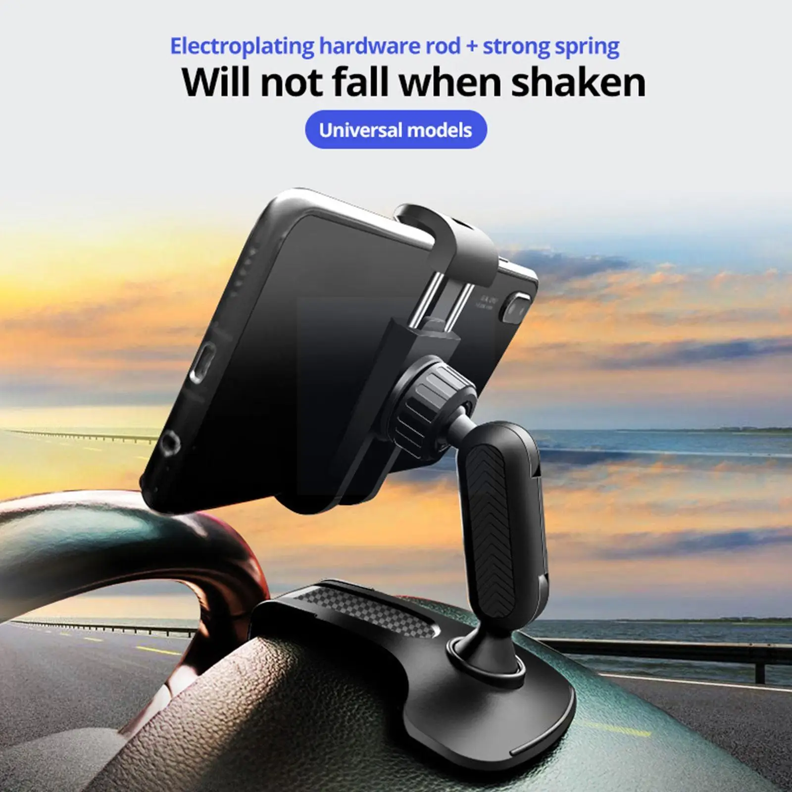 

Car Dashboard Mount Phone Holder Stand Clip Universal Cell Phone GPS Support Clip Bracket Rotatable For Xiaomi Samsung Iphone