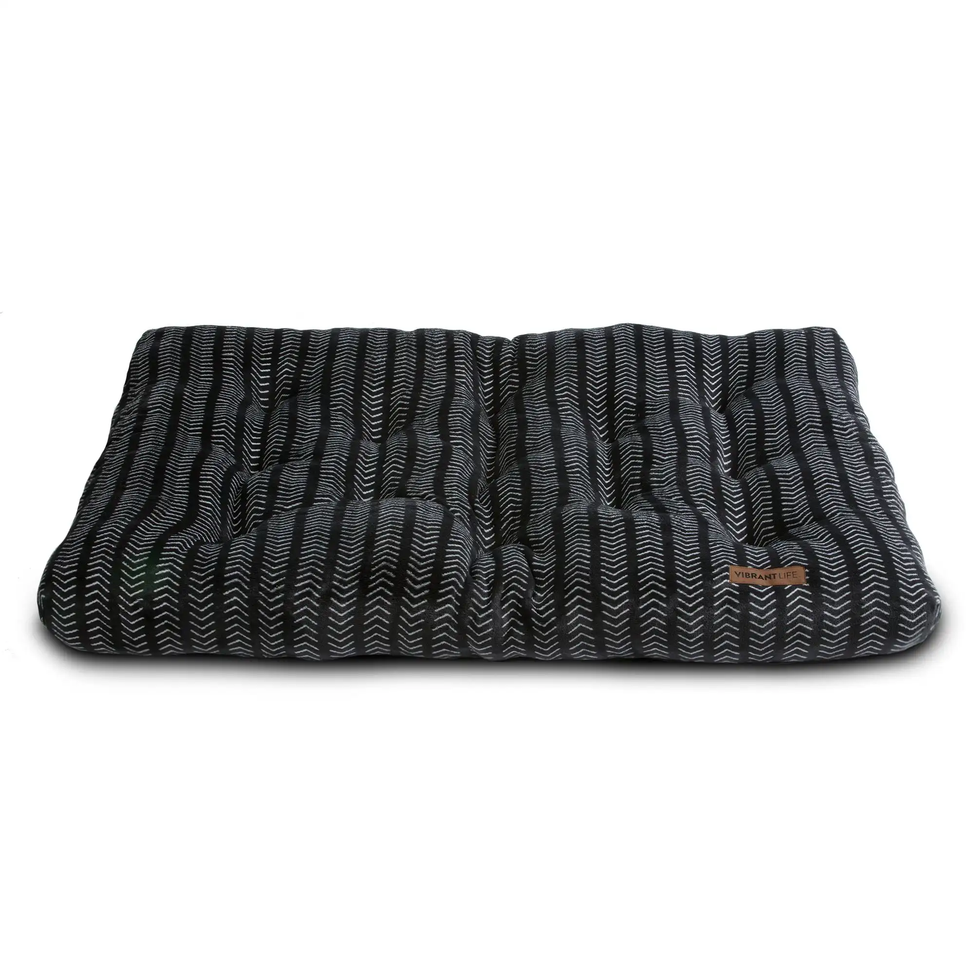 

Extra Large Pet Bed, 38" x 48" Plush Tufted Black