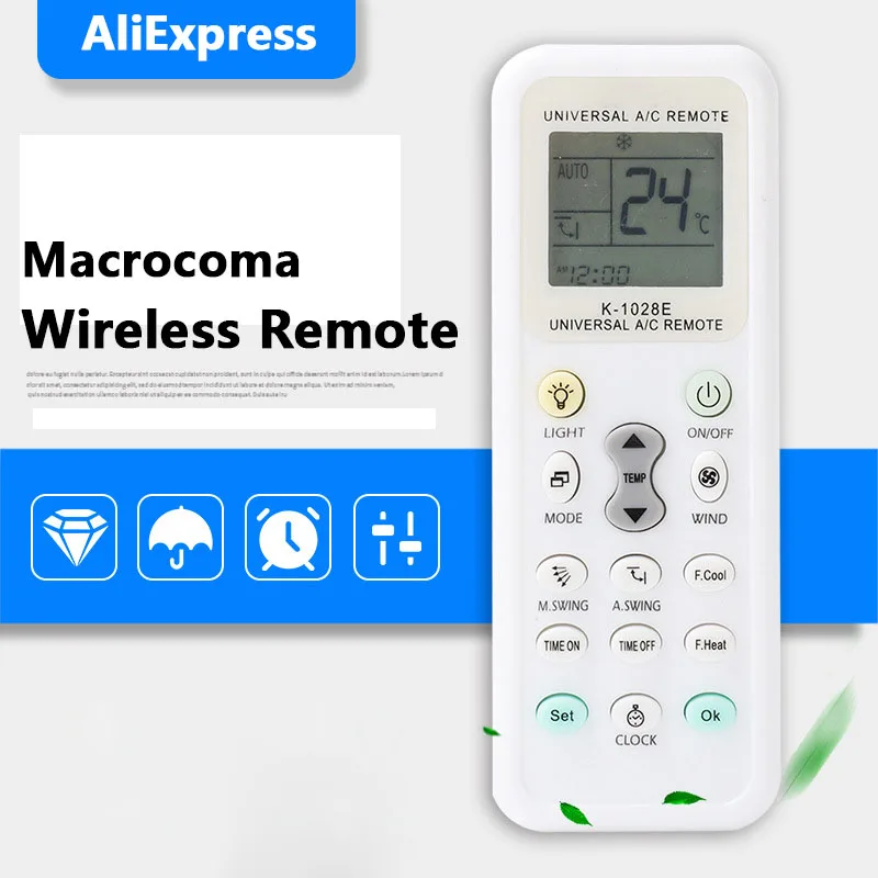 

Инфракрасный беспроводной пульт дистанционного управления Macrocoma для кондиционеров, простой в использовании