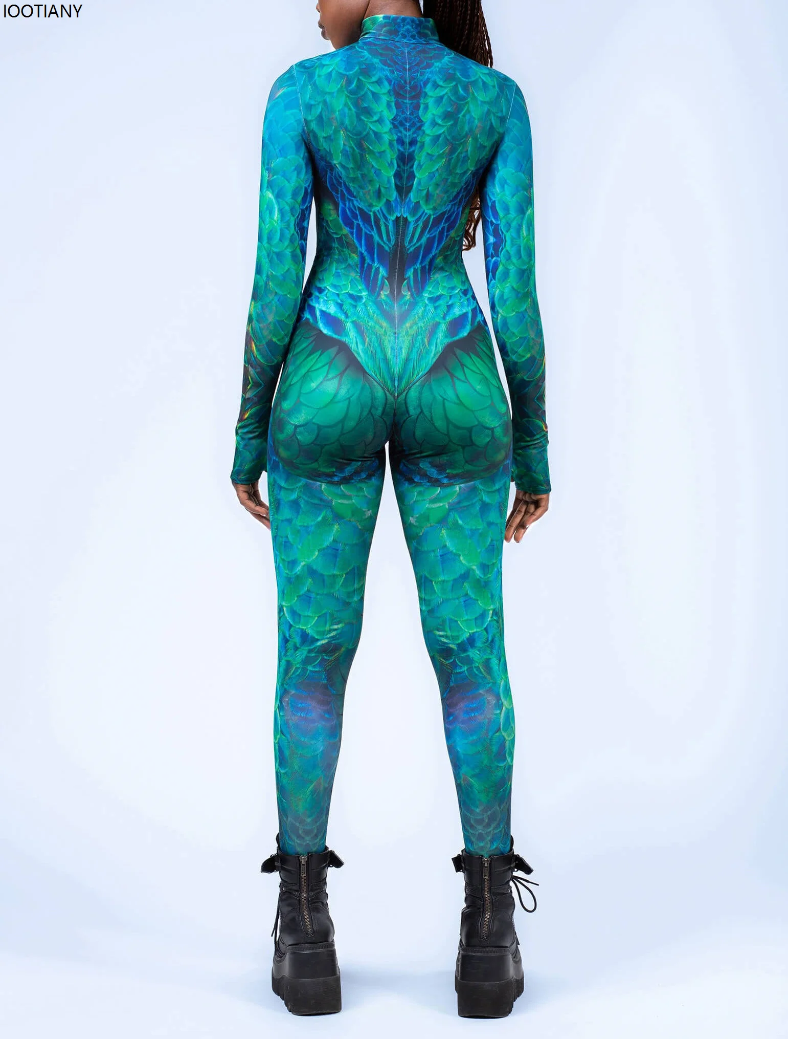 Женский комбинезон с красочным принтом