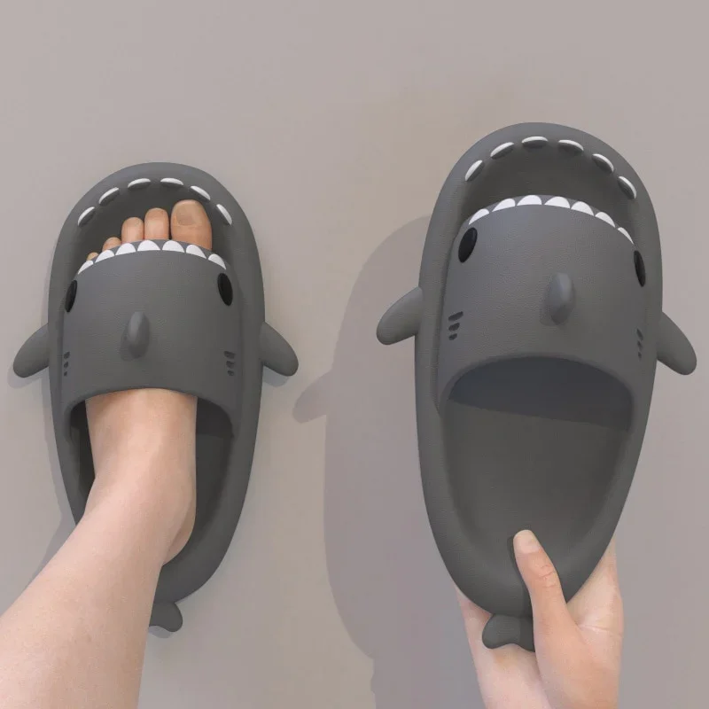 

Shark Slippers Go Out In Summer To Prevent Slipping At Home Couples Wear Sandals Outdoor Cool Indoor Household Funny Slippers