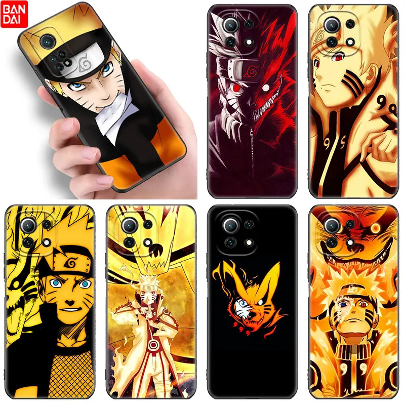 

Anime Naruto Uzumaki Nine Tailed Fox Case For Xiaomi Mi 11 Lite NE 11i 11T A3 A2 A1 10T POCO X3 NFC GT F3 M3 M4 X4 Pro 5G