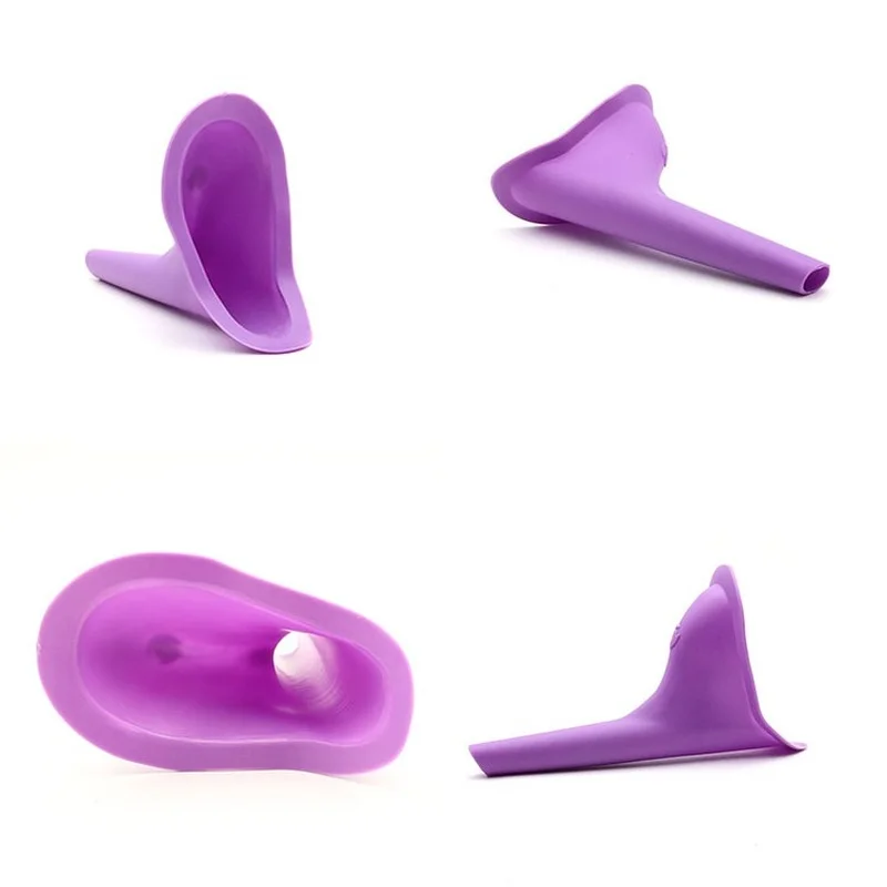 

Women Urinal Outdoor Travel Camping Portable Female Urinal Soft Silicone/Disposable Paper Urination Device Stand Up Pee