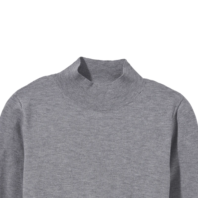 Hot Air 2024 новые зимние женские простые вязаные универсальные рубашки с полувысоким