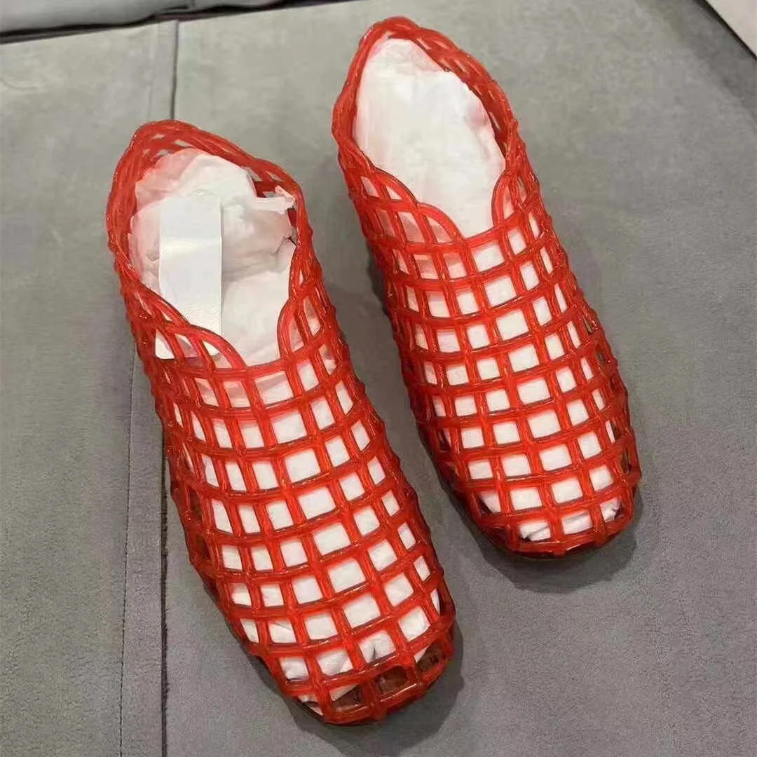 Модная дизайнерская обувь новинка 2024 летние праздничные туфли прозрачные