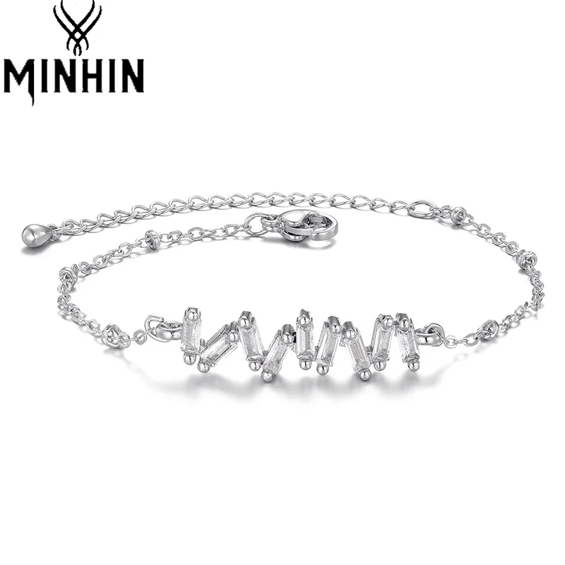 

MINHIN Sweet Shining Zircon Bracelet ButterflyJewelry Bracelet for Women Ladies Summer Trendy Jewelry Birthday Festival Gifts