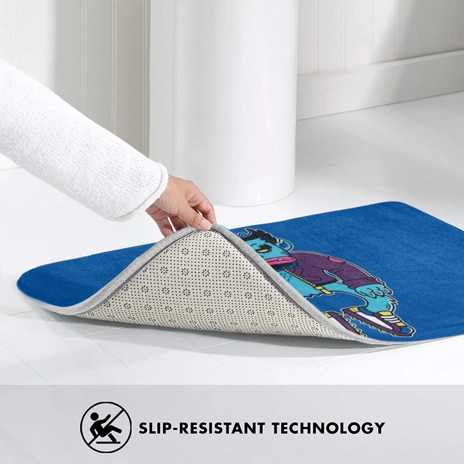 Мягкий нескользящий коврик подушка рисунок с изображением героев мультфильмов