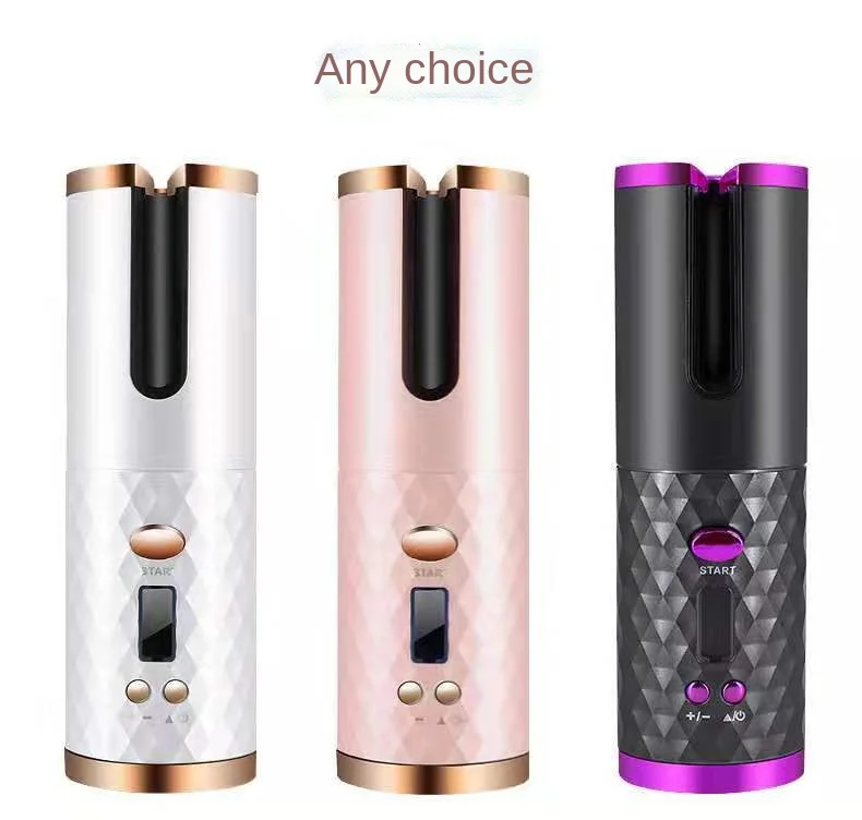 

Плойка для завивки волос с беспроводной зарядкой и зарядкой от usb