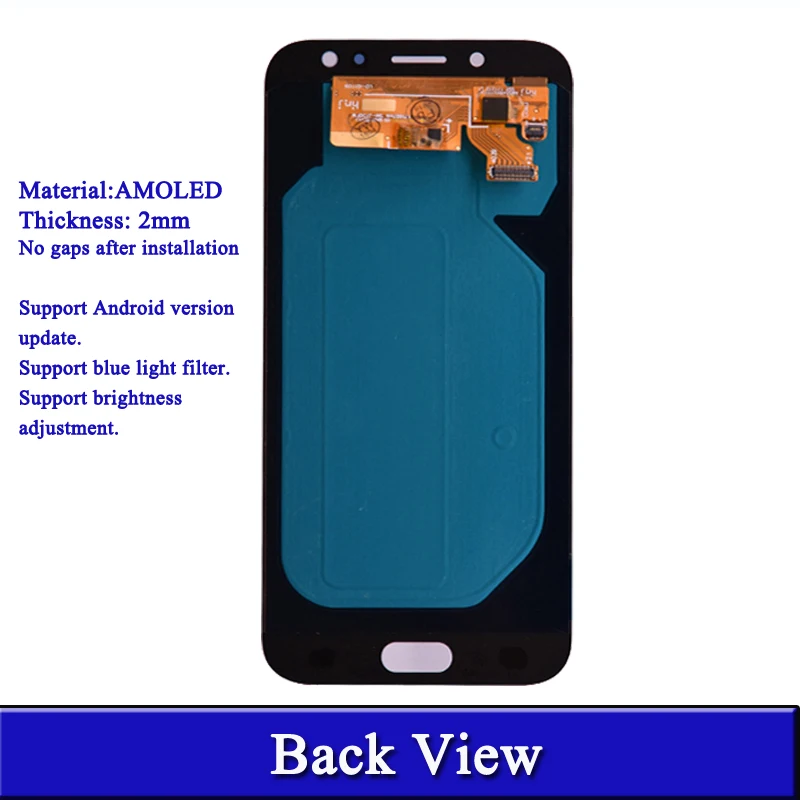 Super Amoled для Samsung Galaxy J7 Pro 2017 J730 J730F ЖК-дисплей и сенсорный экран дигитайзер в сборе