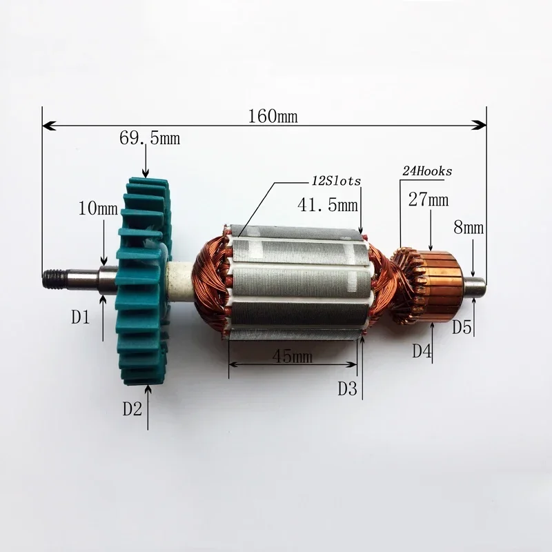 Регулируемый ротор для якоря Makita GA6020 GA6010 фотоэлемент запасные части