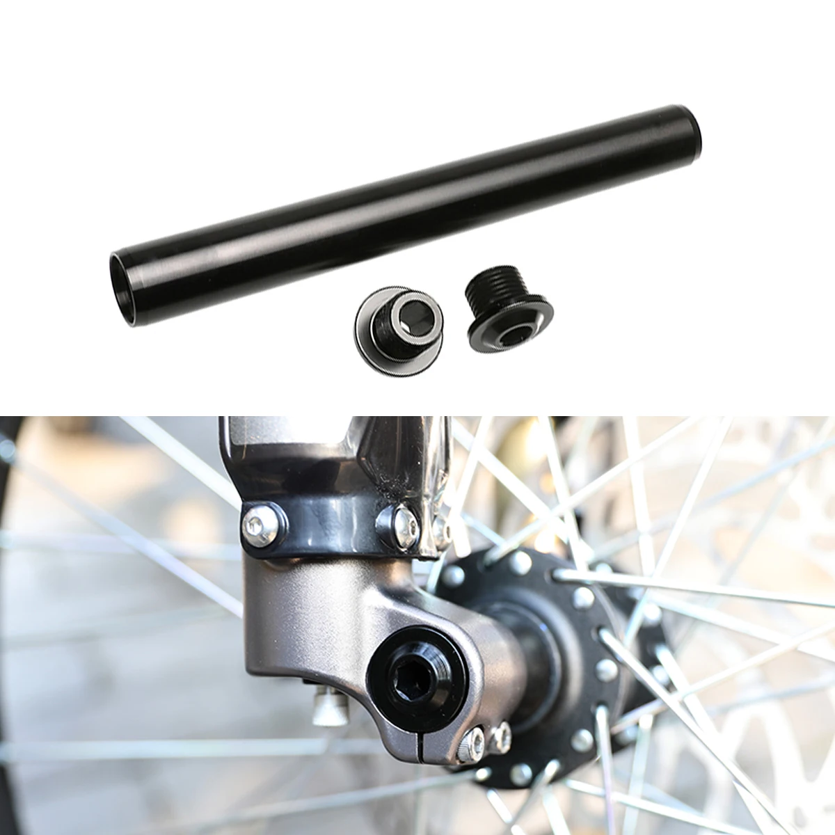 Wheel Hub Axle Front Steel Hollow Spindle Shaft For  Surron Sur-ron Sur Ron Light Bee X KKE DNM Electric Motocross Bike Bicycle