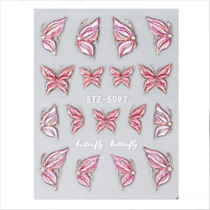 Удобно носить наклейки для дизайна ногтей Прочные и износостойкие тисненые