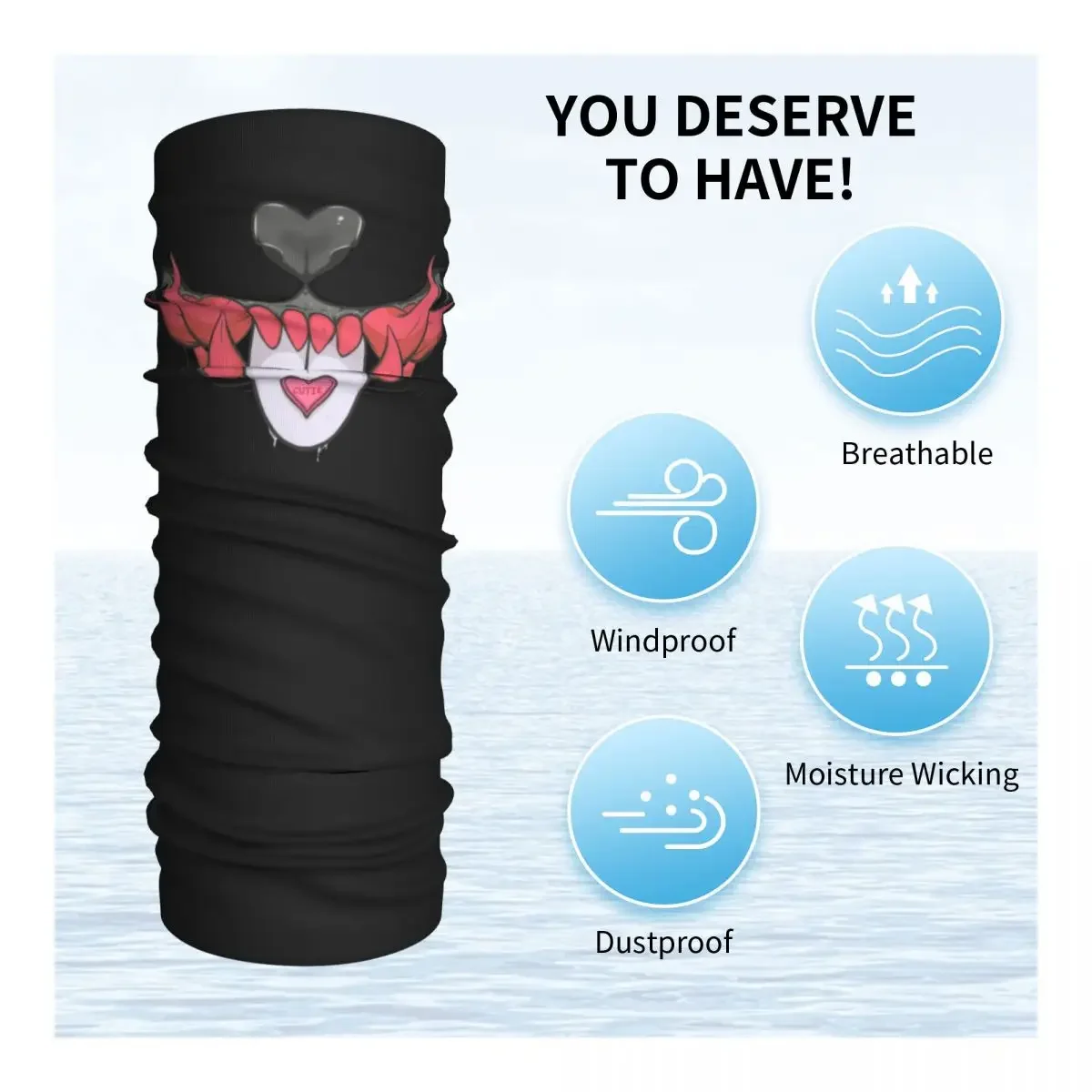 Шарф Oni Hannya зимний ветрозащитный для мужчин милый обогреватель шеи шарф лица в