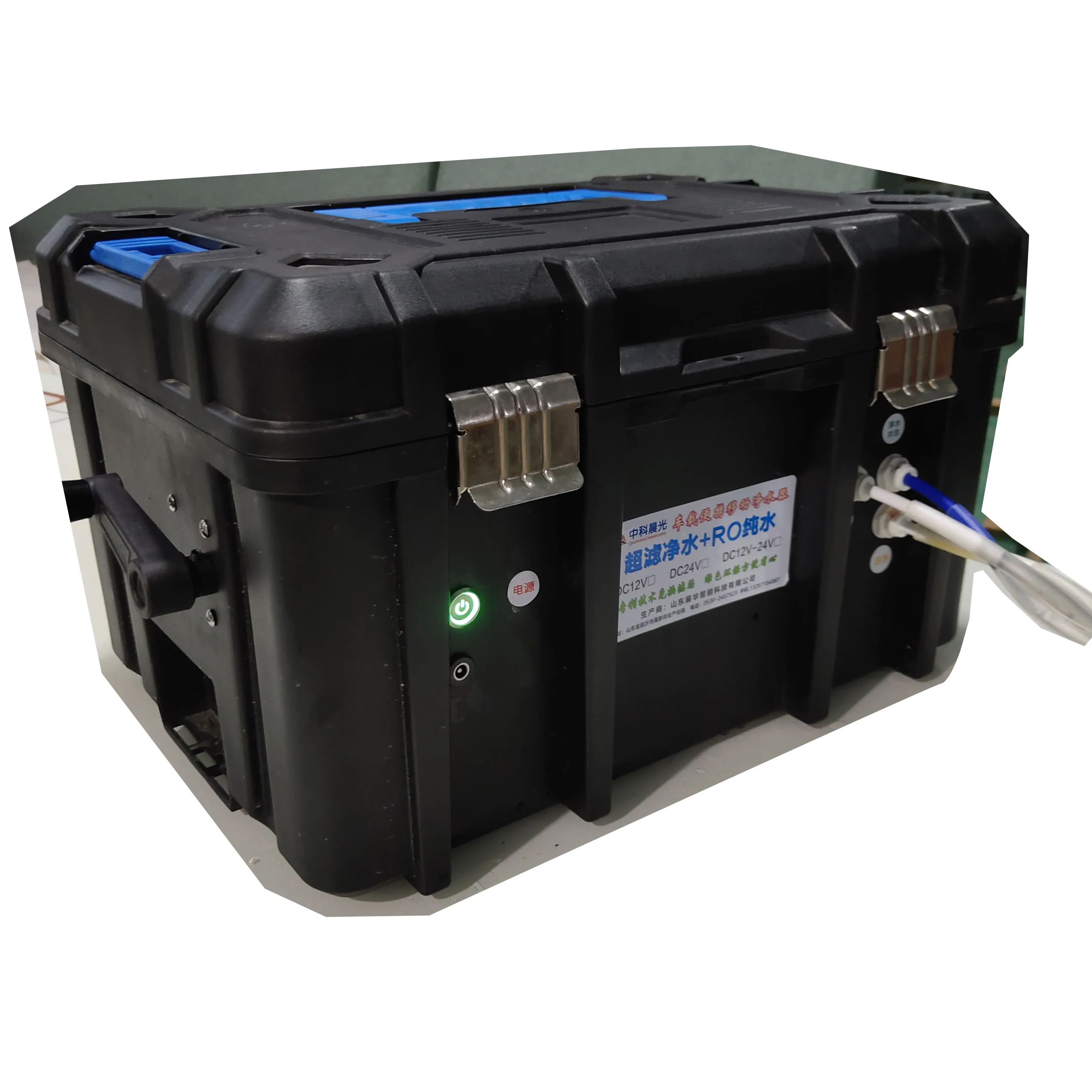 

Water purifier Manual or battery operated portable water purifier 600 gallon reverse osmosis filter