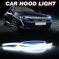 night knight led car hood lights strip daytime running light strip flexible led auto atmosphere lamp ambient backlight universal