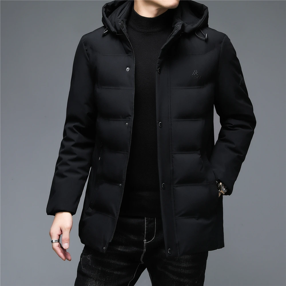 COODRONY Brand Long Coat Men Clothing Thick Warm Hooded Parka Men's Winter Jacket Top Business Casual Windbreaker Overcoat Z8145