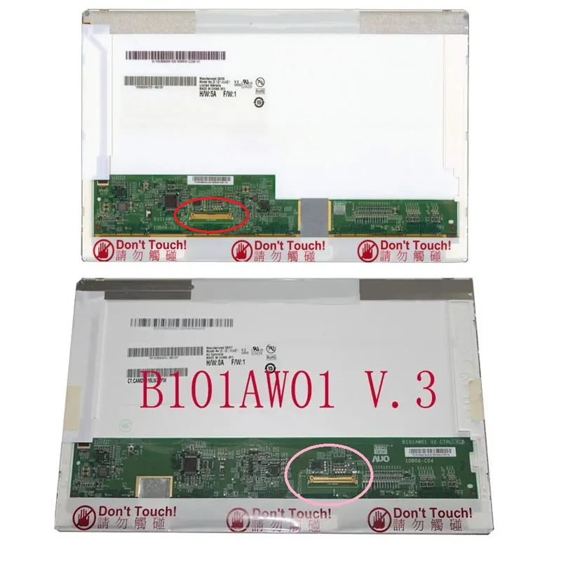 Матрица ноутбука N101N6-L01 LP101WS1 HSD101PFW1 B101AW01 V0 V3 1024x576 10 1-дюймовый ЖК-экран 40-контактный