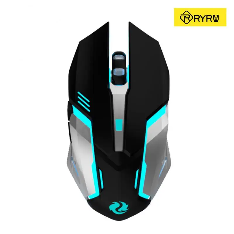 

RYRA 2.4G Wireless Bluetooth Gaming Mouse LED Rechargeable USB Mute Ergonomic Mice Gamer For Laptop PC IPad Tablet