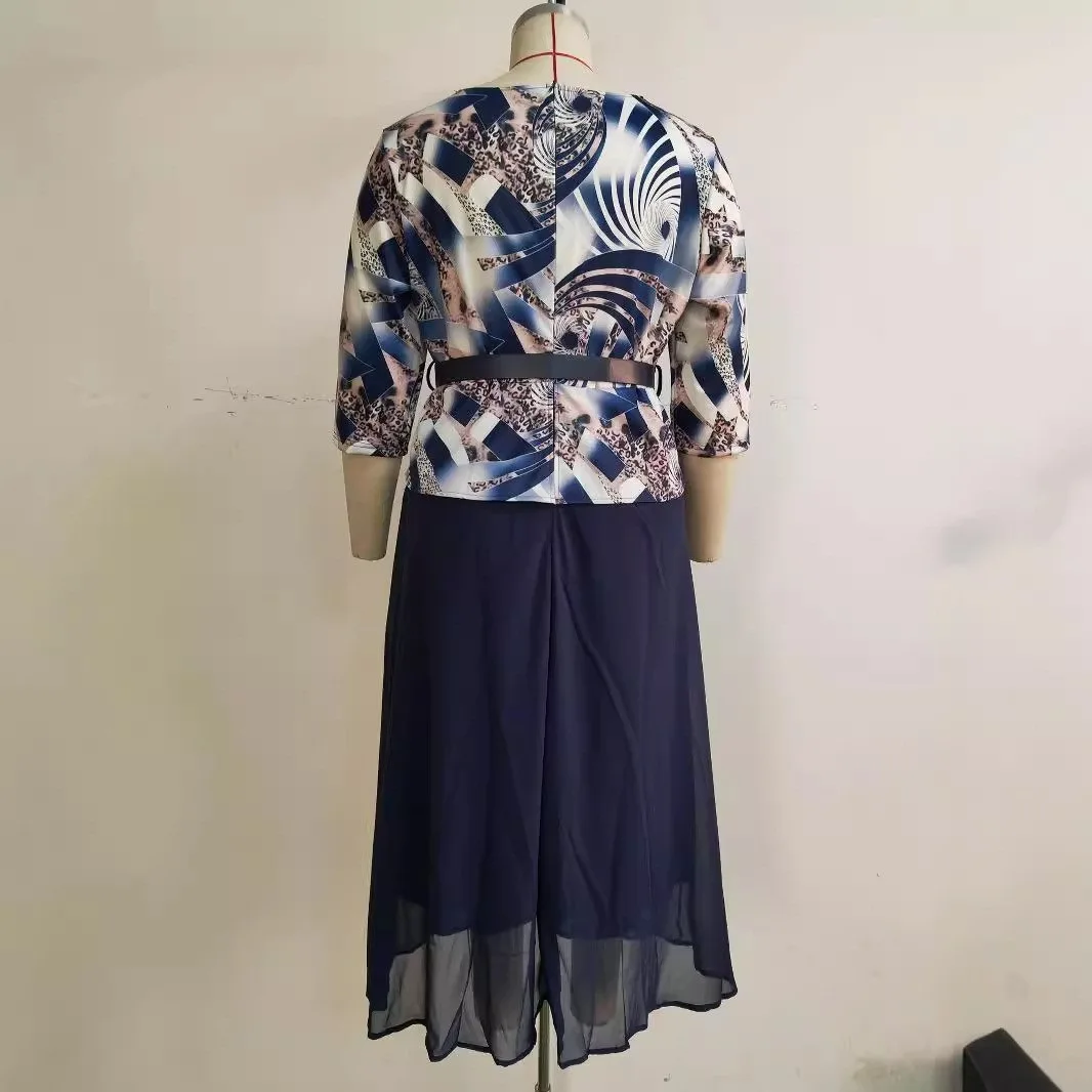 Африканские платья для женщин элегантное лоскутное платье макси с принтом