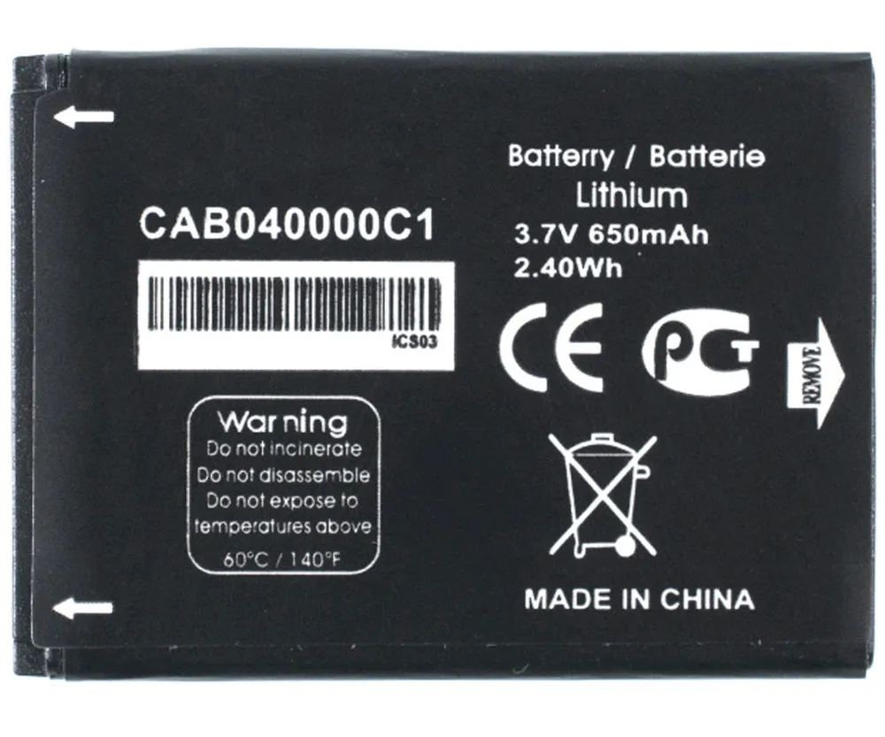 Аккумулятор для Alcatel CAB0400011C1 |