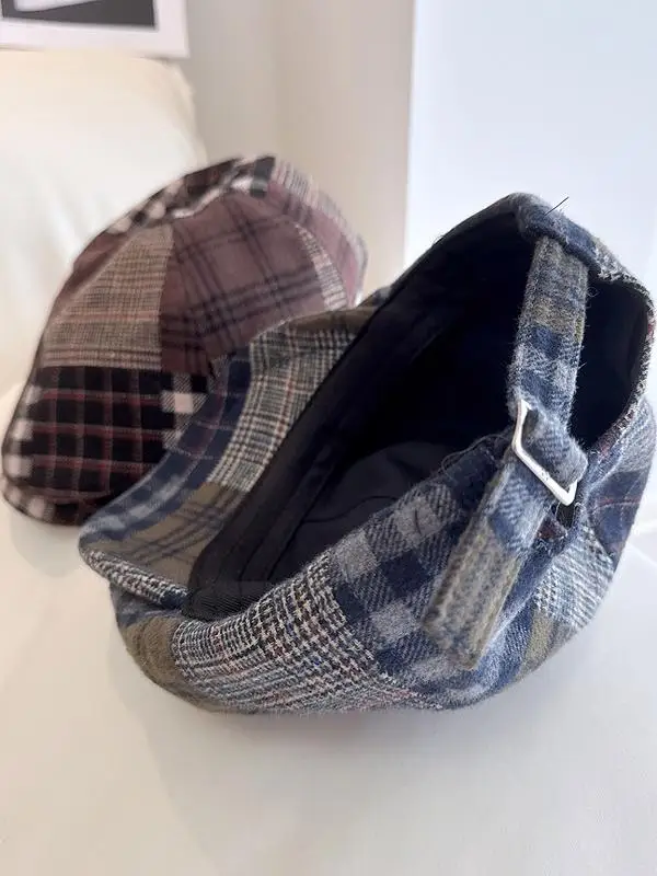 Классическая клетчатая аппликация в стиле пэчворк мужская и женская одинаковые