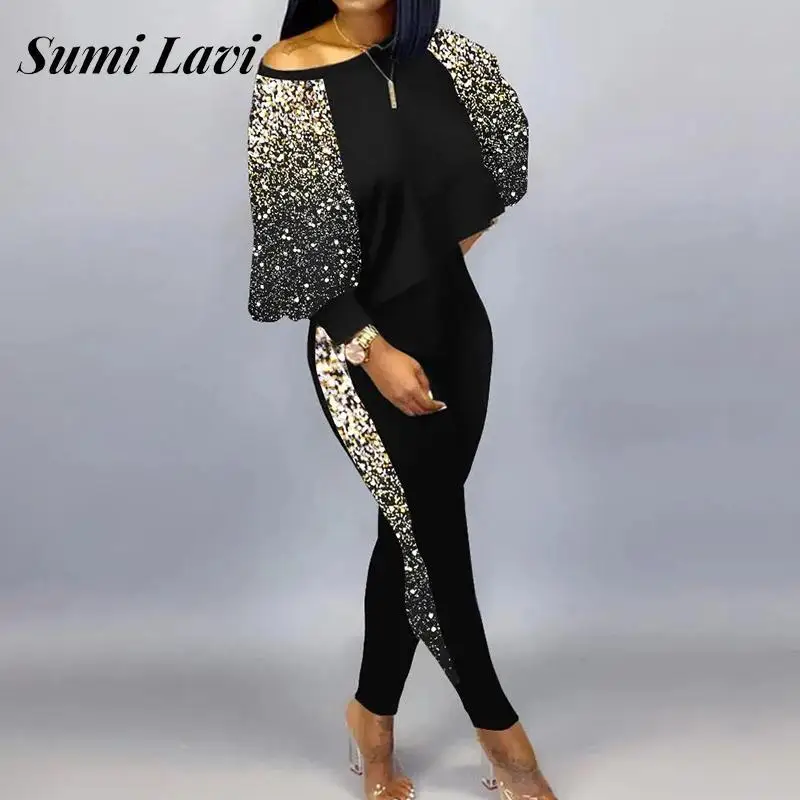 

Женский спортивный костюм из футболки с круглым вырезом и облегающих брюк