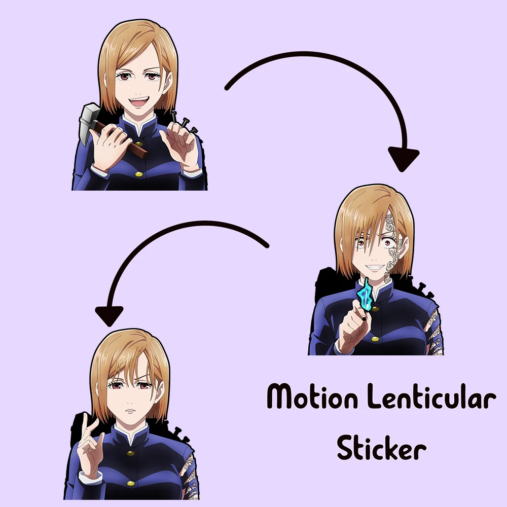 

Nobara Sticker Jujutsu Kaisen Motion Sticker Anime Waterproof Decals for Cars,Laptop, Refrigerator, Etc
