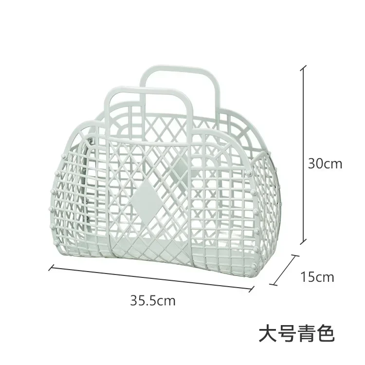 

Пластиковая полая корзина для хранения покупок, складная корзина для ванны, корзина с фруктами