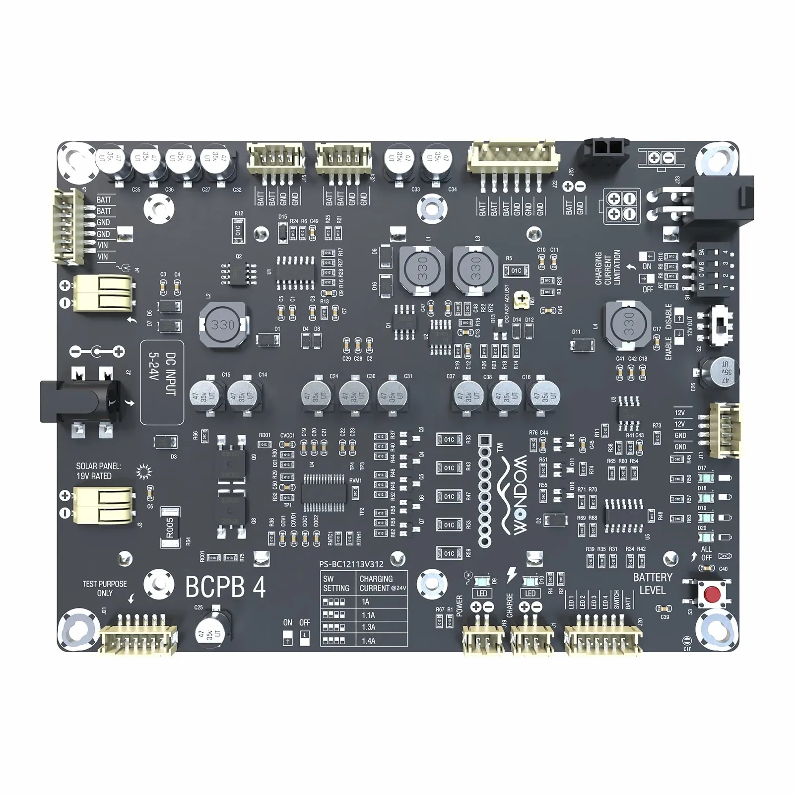 Berrybak 5S 26650 5-24V Входная литиевая батарея для зарядки баланса и защиты