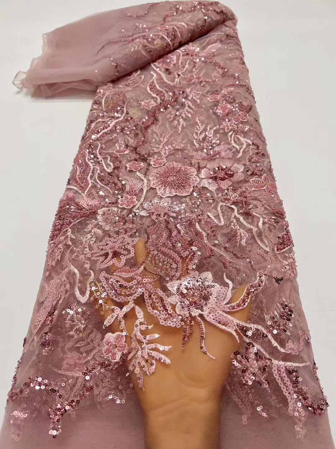 Новинка 2024 высокое качество ткань блестки шитье фотоблестки 5 ярдов HX