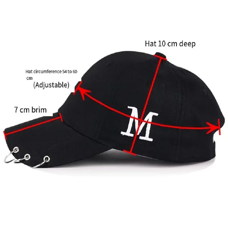 xiaomi mijia Hat spring and autumn new men's and women's fashion brand Korean baseball cap black iron ring duck tongue cap