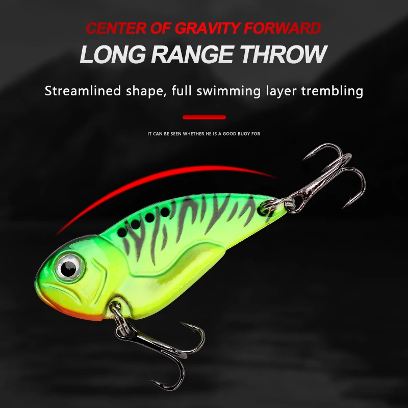 VIB приманка 8 г/12 г металлическая блесна жесткая ложка Спиннер живопись 3D глаз