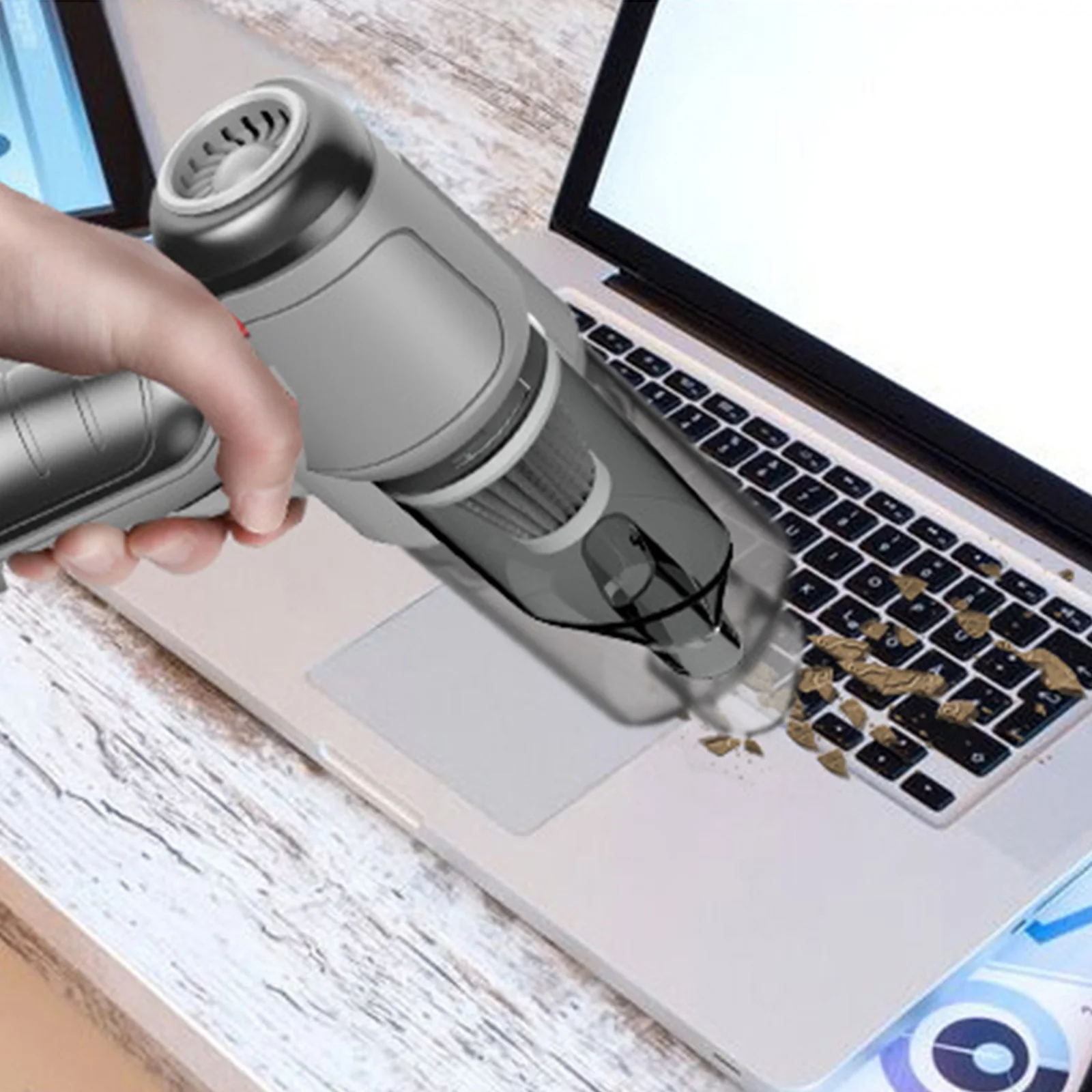 

Портативный беспроводной пылесос для дома и автомобиля, устройство для глубокой очистки двойного назначения, для салона автомобиля, дивана...