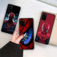 marvel superhero spiderman phone case soft for samsung galaxy note20 ultra 7 8 9 10 plus lite m21 m31s m30s m51 cover
