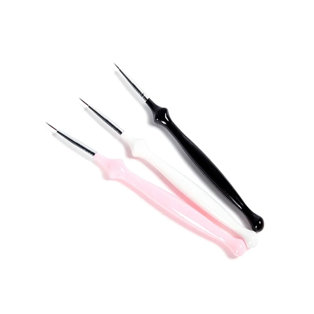 Набор кистей для дизайна ногтей комплект из 3 кисточек градиентного рисования