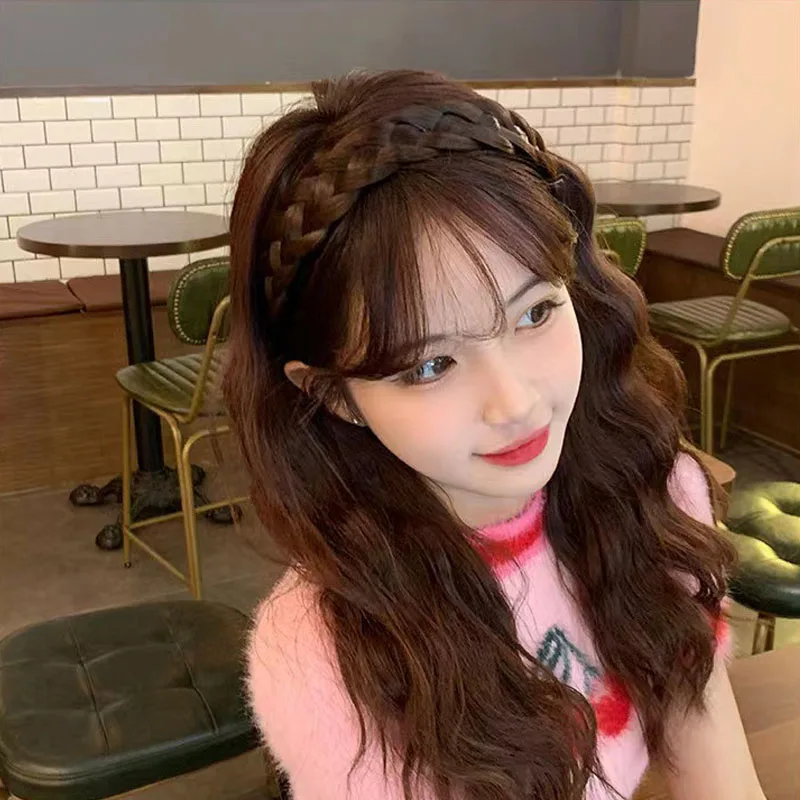 Плетеная повязка на голову Fishbone корейский стиль 2021 Нескользящие аксессуары для