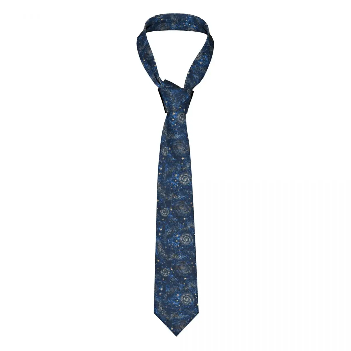 

Mens Tie Classic Skinny Gold Nebula Constellations And Stars Neckties Narrow Collar Slim Casual Tie Accessories Gift