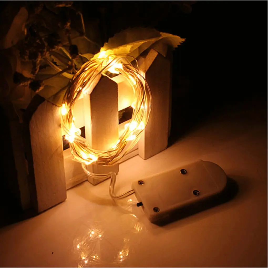 

Waterproof 2M 20LEDs LED Wire String Light button battery operated wedding party vase decoration Fairy Lights