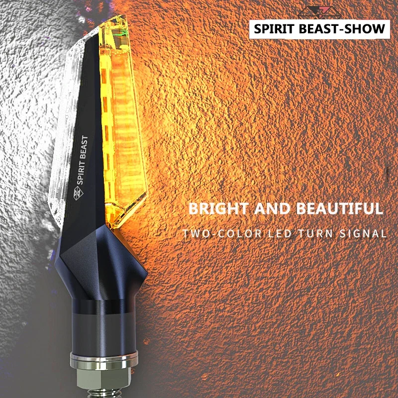 

SPIRIT BEAST указатели поворота, модифицированные аксессуары для мотоциклов, водонепроницаемая светодиодная сигнальная лампа, декоративные светильники для скутера