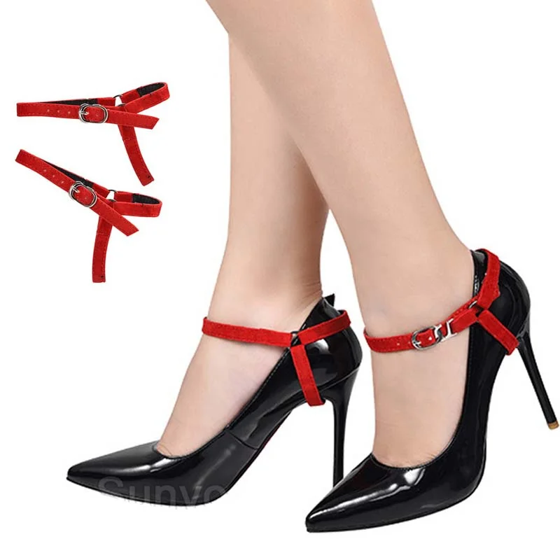 

Женские шнурки для обуви на высоком каблуке без завязывания, аксессуары, украшение в комплекте, нескользящие шнурки, удерживающие свободные шнурки для обуви