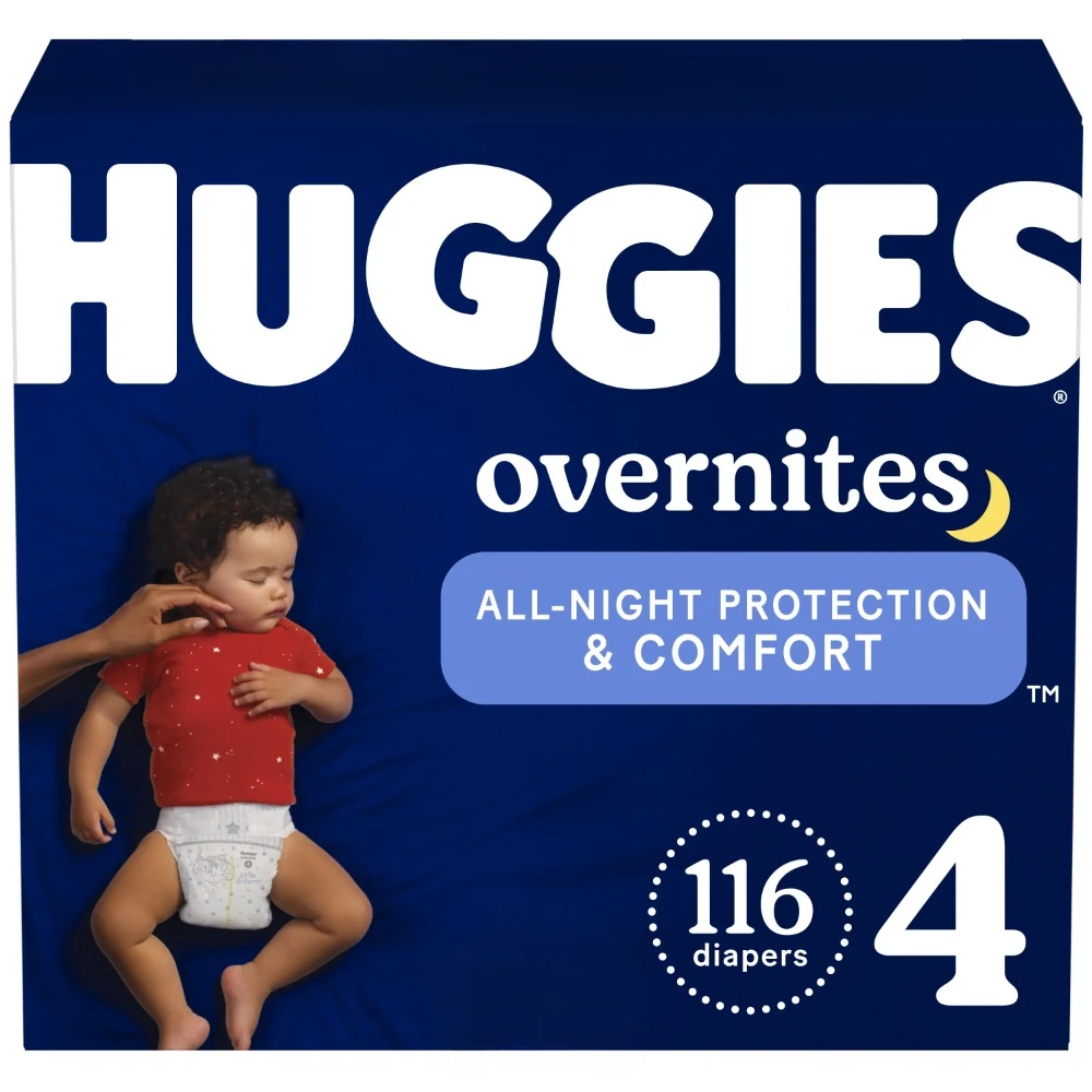

Детские ночные подгузники Overnites, размер 4, 116 карат