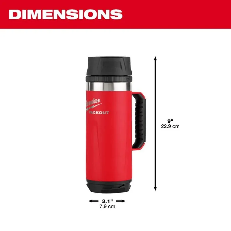 Упаковка Milwaukee 48-22-8394R™Изолированная кружка 18 унций с крышкой Sip аксессуары для
