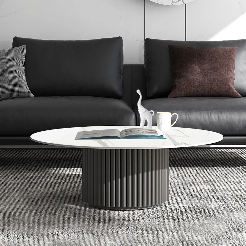 

Журнальные столики, боковые маленькие центральные современные консольные столики для телевизора, круглые чайные мраморные столики, мебель для гостиной ZY35XP