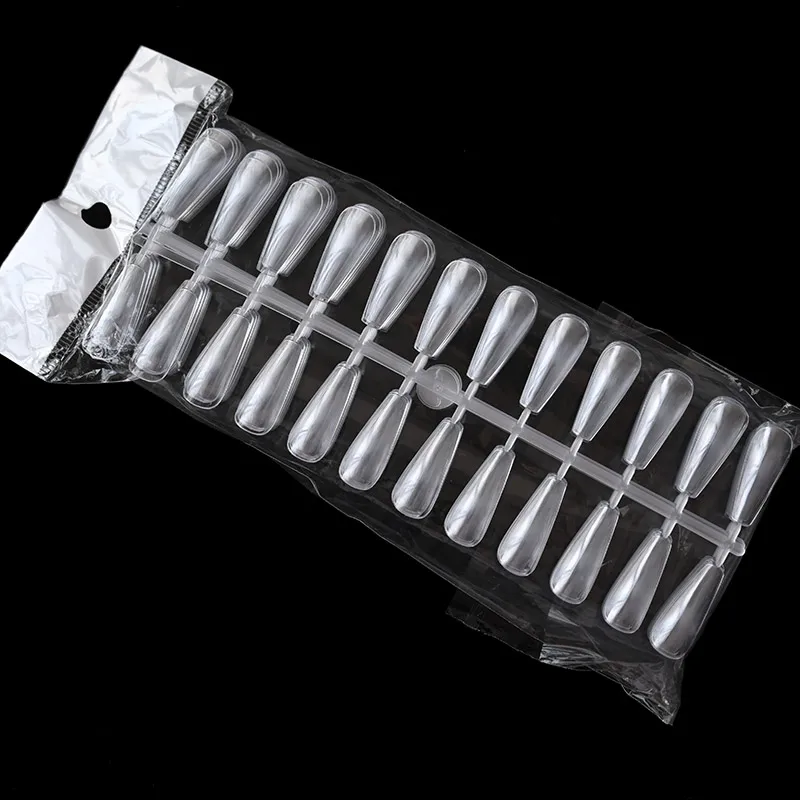 

240PC/SET Clear/Natural Nail Display Card 11.5*29MM False Nail Tips Nail Art Polish Color Card ForManicure Polish Showing Shelf*