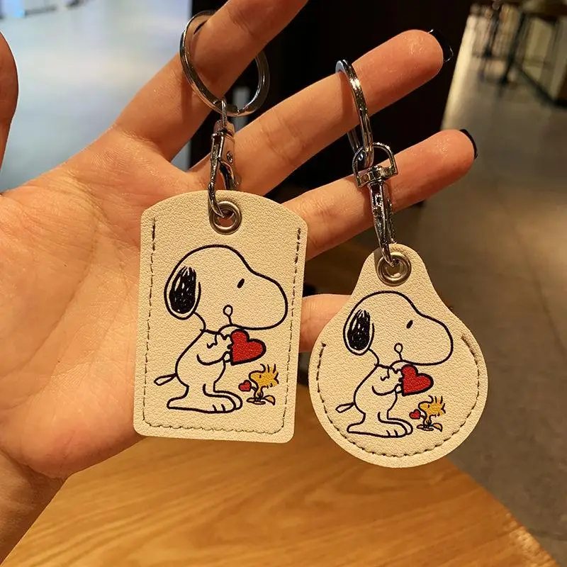 Новинка защитный чехол для карт доступа с сенсором Snoopy милый брелок ключей
