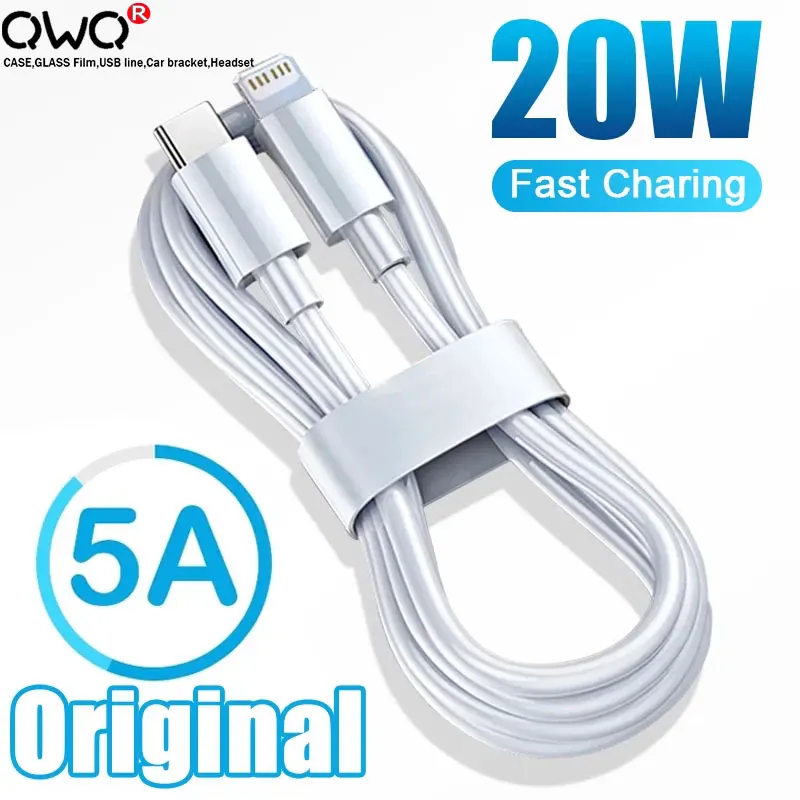 Кабель для быстрой зарядки Apple оригинальный кабель USB C на Type-C PD iPhone 13 12 11 Pro Max Mini SE