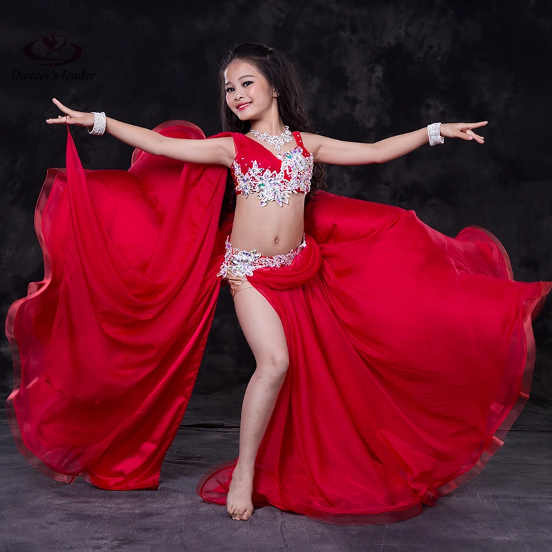 Платье для танца живота длинная юбка с разрезом высокого класса кисточка Hot Diamond