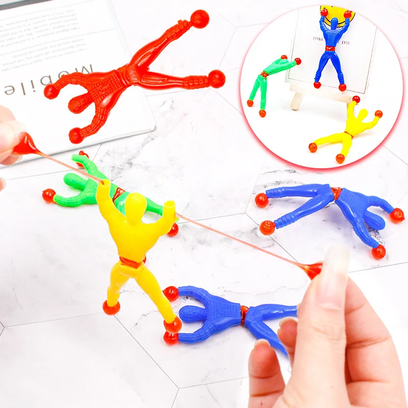 20Pcs Novelty Sticky Wall Climbing Climber Men Kids Boy Birthday Party Favors Supplies Pinata Fillers Treat Goody Bag Gift